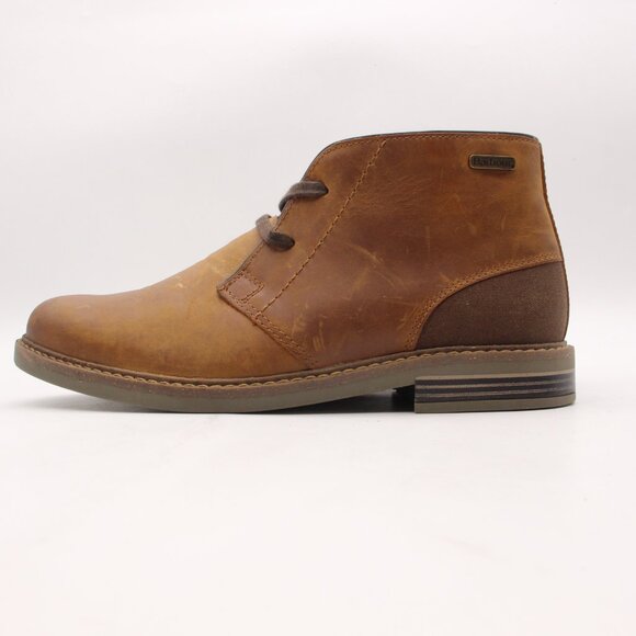 Barbour Readhead Men\'s Size US 7 Chukka Chelsea Mid Ankle Brown Leather Boots